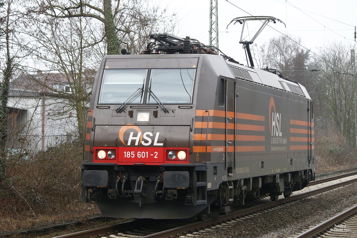 HSL 185 601-2 in Oberhausen Holten, am 18.02.2017.
