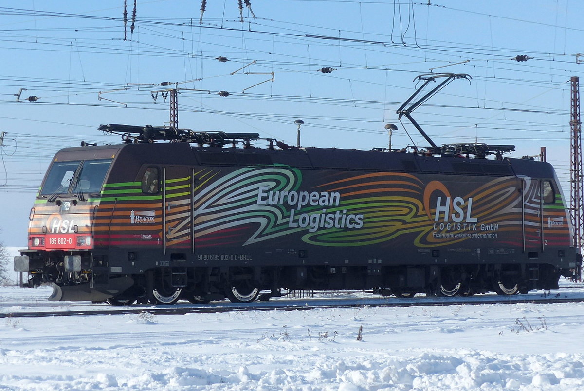 HSL 185 602 am 13.02.2021 in Großkorbetha.