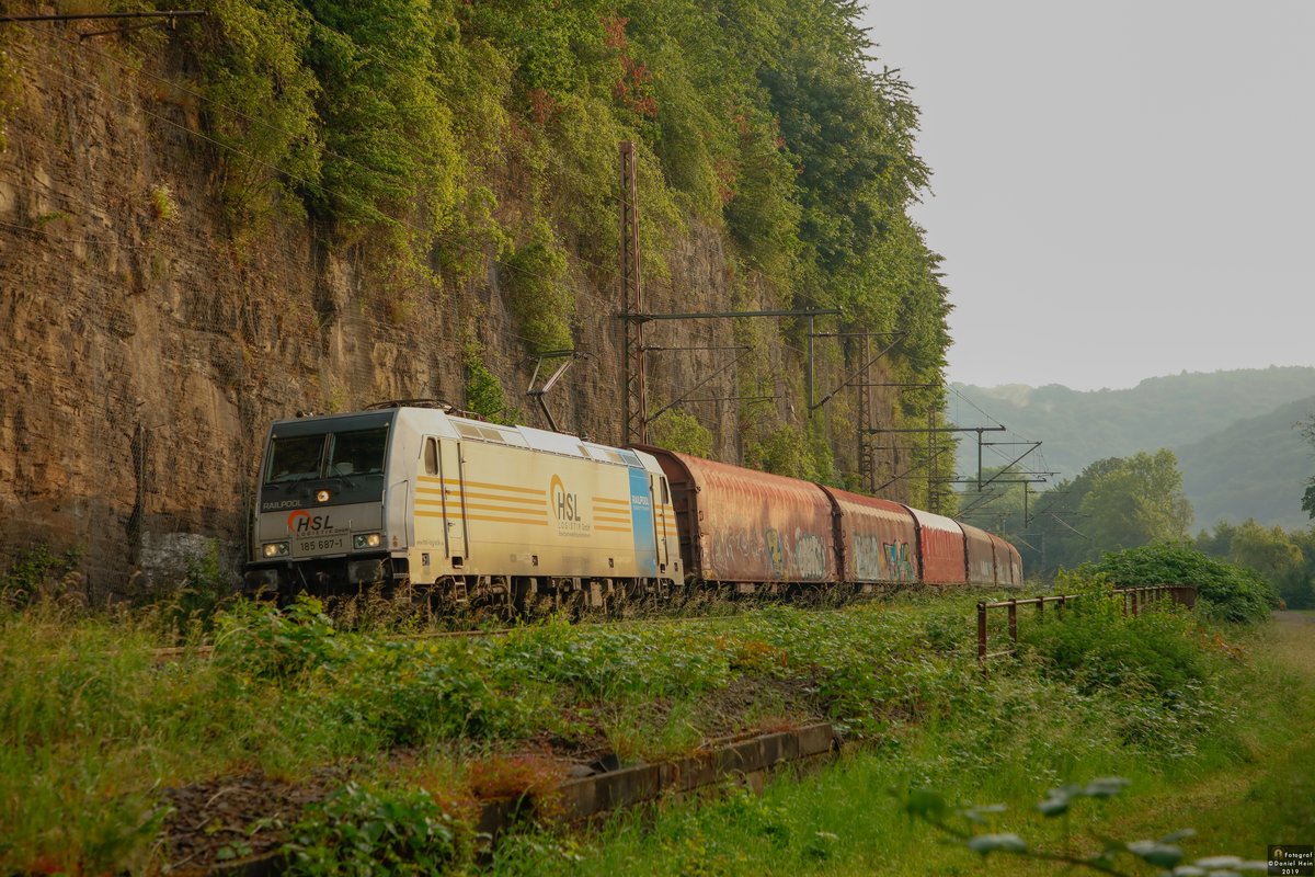 HSL 185 687-1 in Ennepetal, am 15.06.2019.
