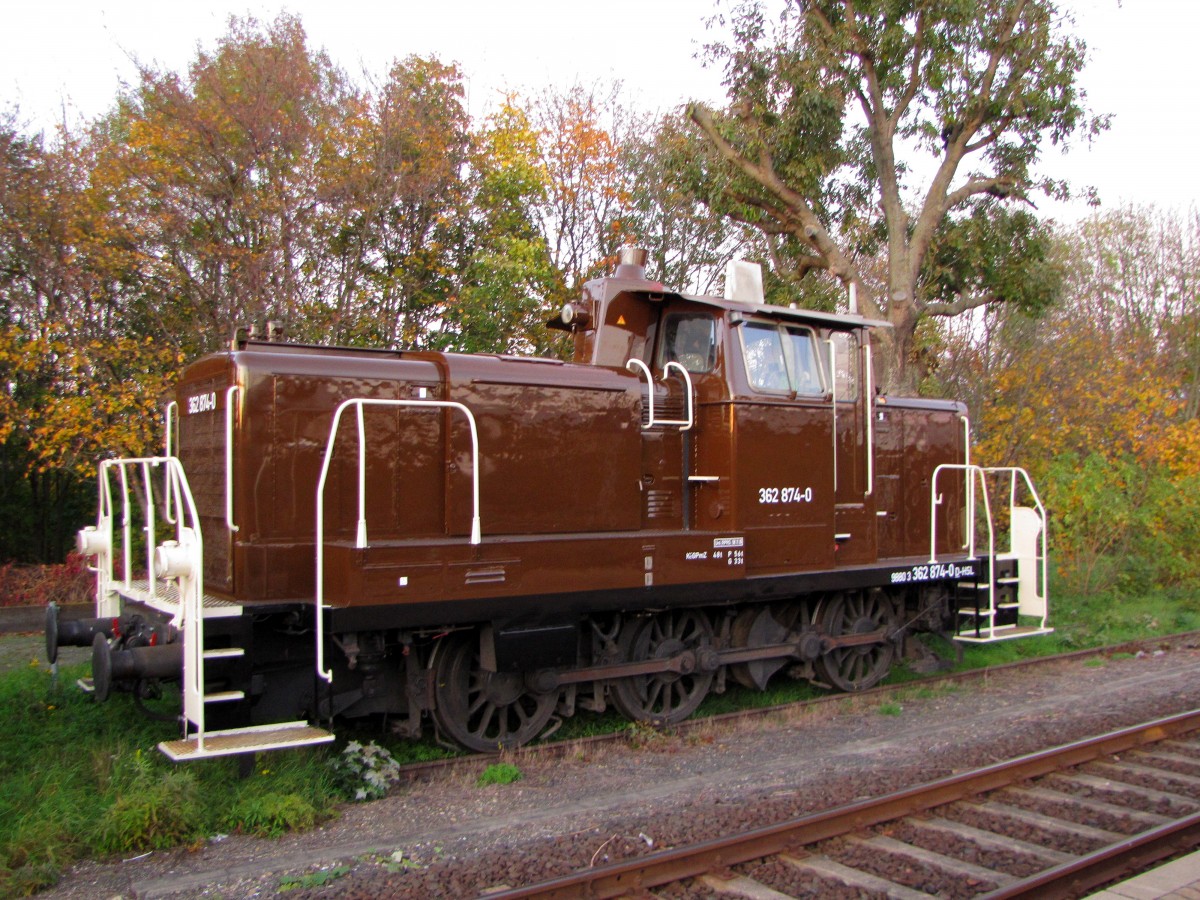 HSL 362 874-0 am 01.11.2013 abgestellt in Gotha.