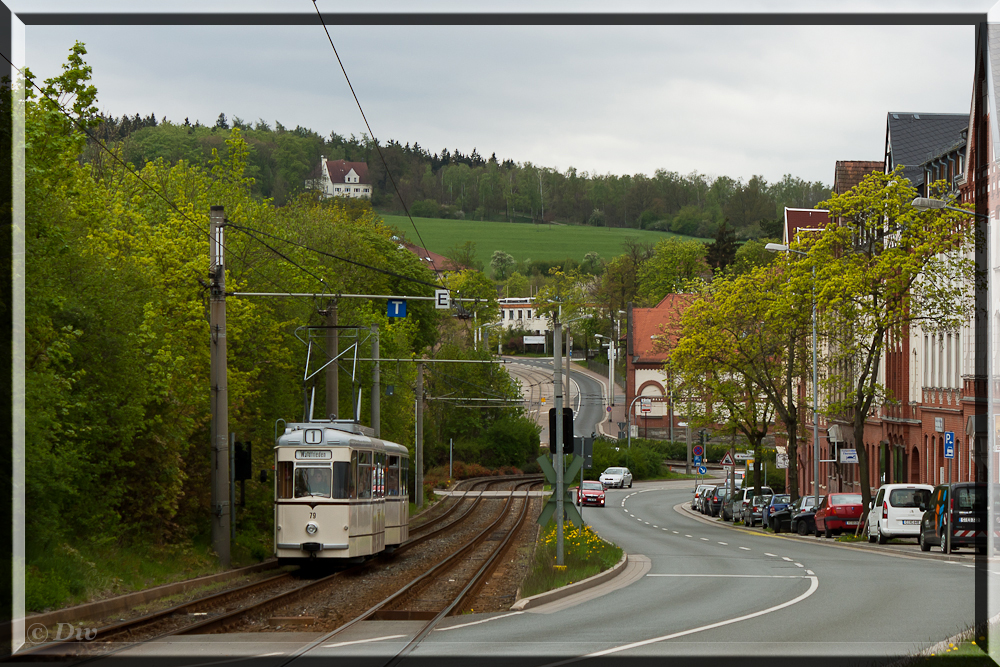 HTW 78 des Födervereins fährt am 03.05.2015 nach Waldfrieden hier zusehen am Klinikum