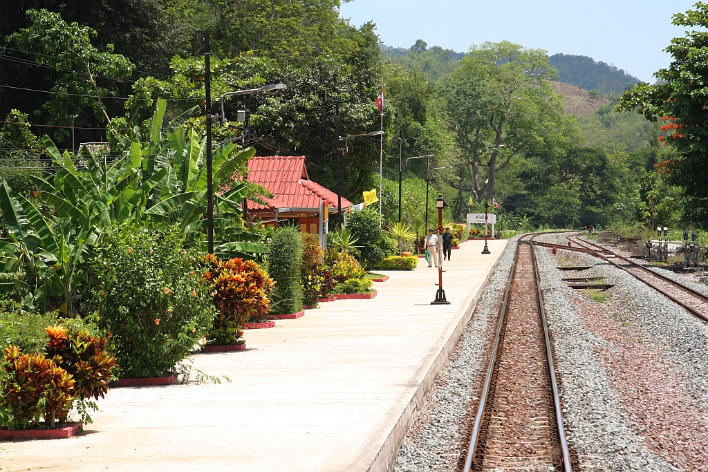 Huai Rai Station, Blickrichtung Chiang Mai, am 19.Mai 2018.