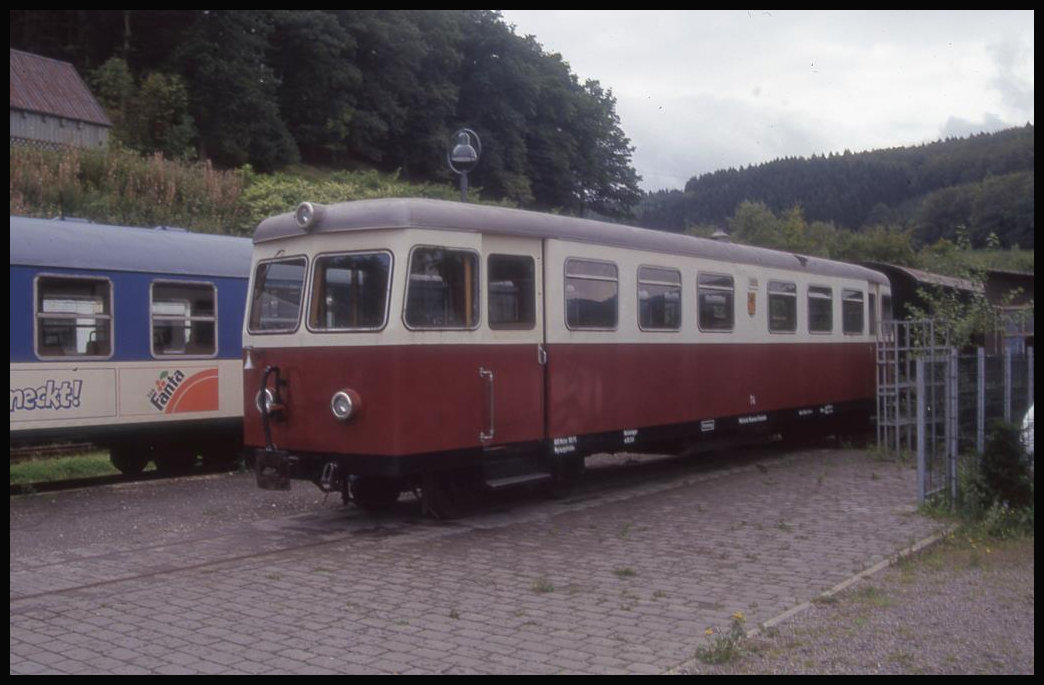 Hüinghausen am 19.9.1993 Märkische Museums Eisenbahn: VT 1 Talbot ex Inselbahn Juist