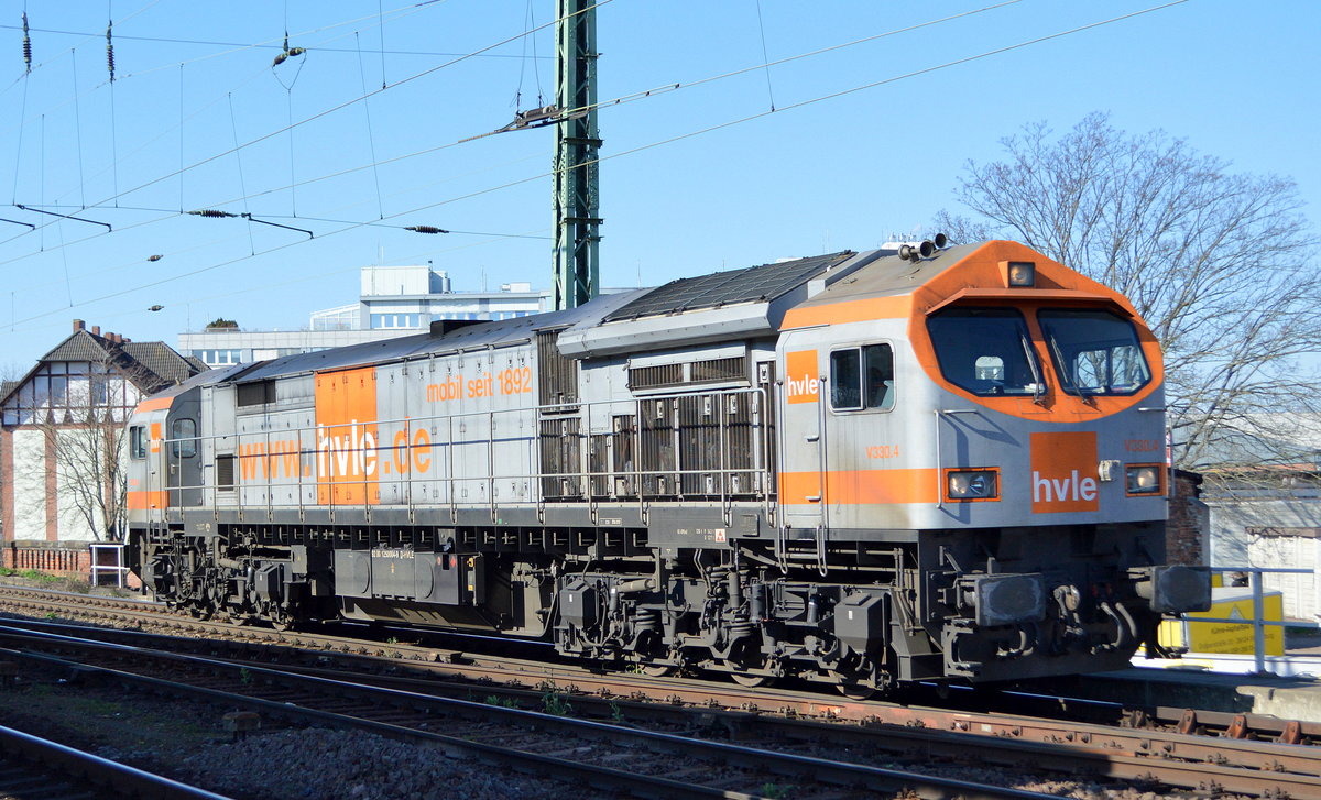 hvle Tiger  V330.4  (NVR: 92 80 1250 004-9 D-HVLE) am 24.03.20 Magdeburg Neustadt.