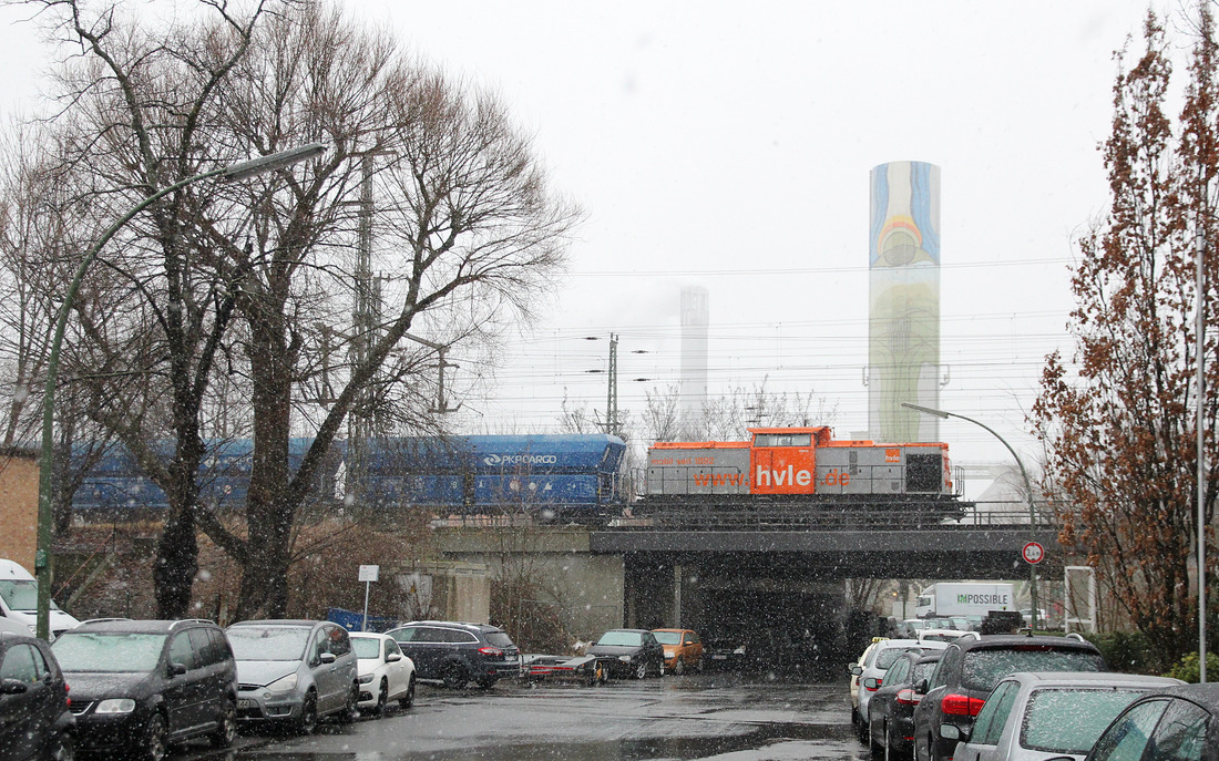 HVLE V160.x (genaue Loknummer unbekannt) // Berlin-Ruhleben // 18. Januar 2018