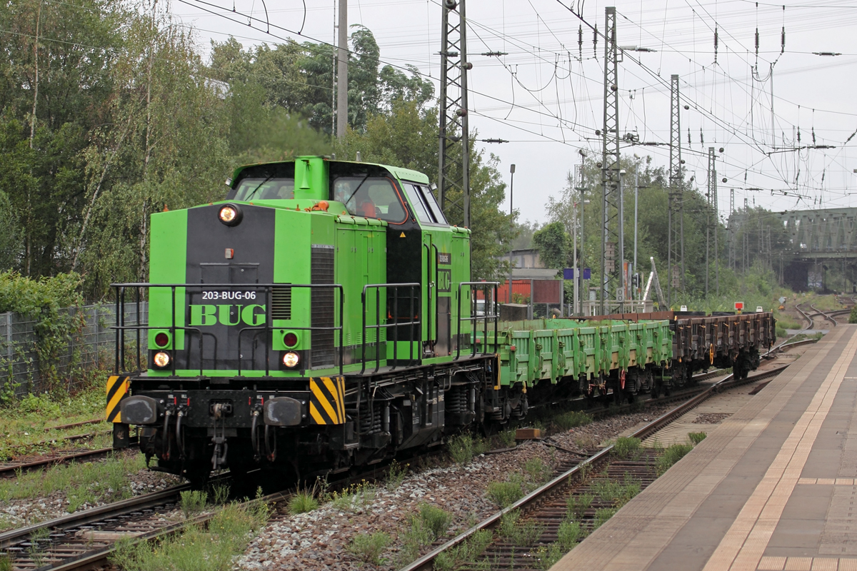 HVLE/BUG 203 105-2 in Recklinghausen-Süd 26.8.2020