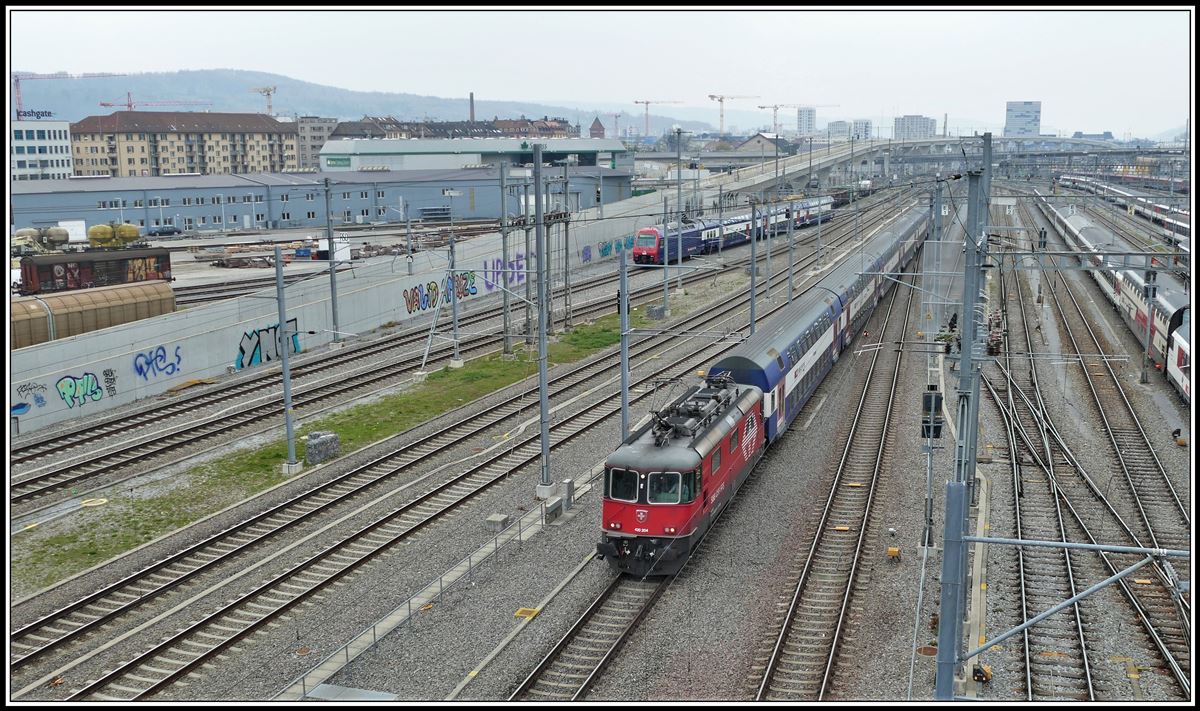 HVZ S-Bahn mit 420 204 in Zürich Vorbahnhof, (12.04.2019)