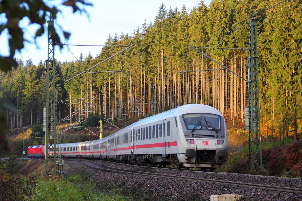 IC bei Steinbach im Frankenwald am 23.10.2015. 