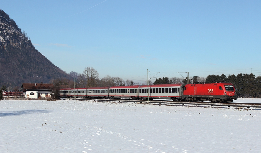 IC nach Innsbruck am 1.2.14 bei Oberaudorf