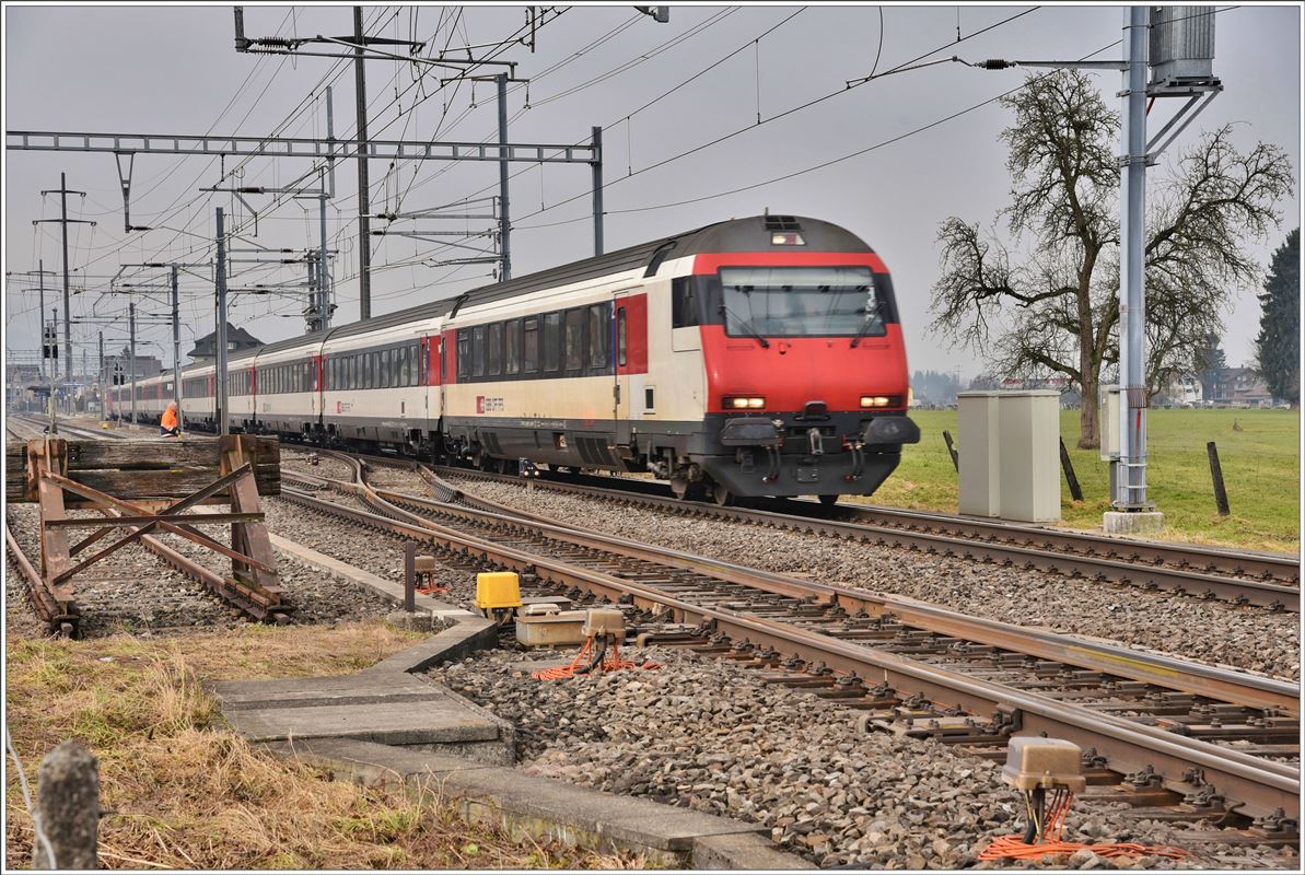 IC565 nach Chur in Siebnen-Wangen. (13.02.2017)