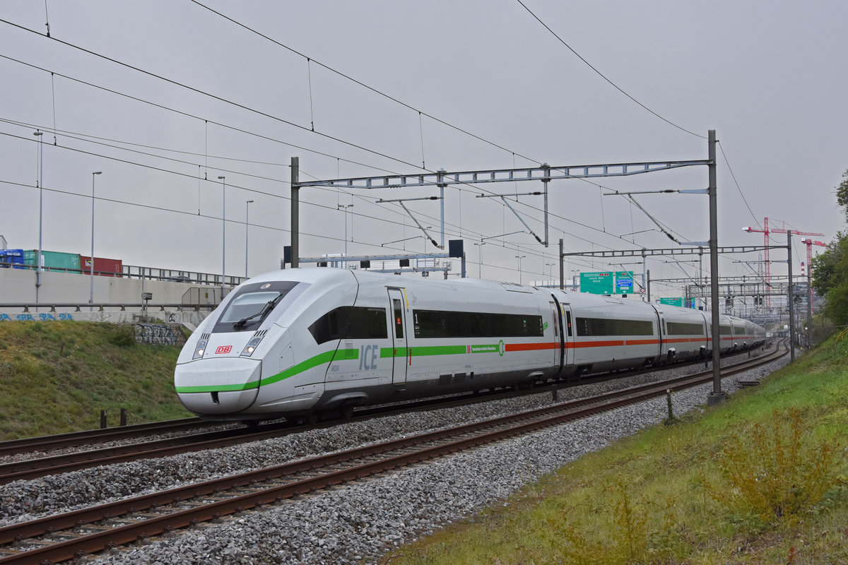 ICE 4 0812 034-8 fährt Richtung Bahnhof SBB. Die Aufnahme stammt vom 15.04.2021.