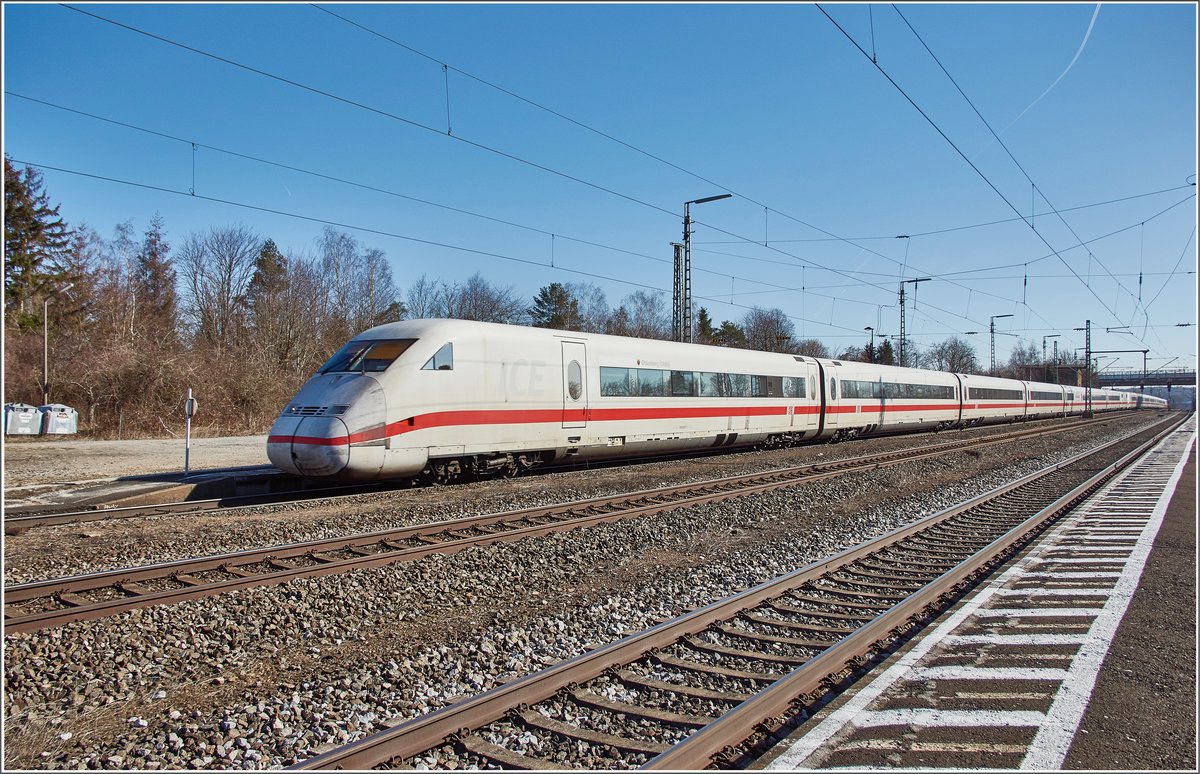 ICE 402 025-1  Oldenburg  / Dettelbach Bhf / 27.02.2019