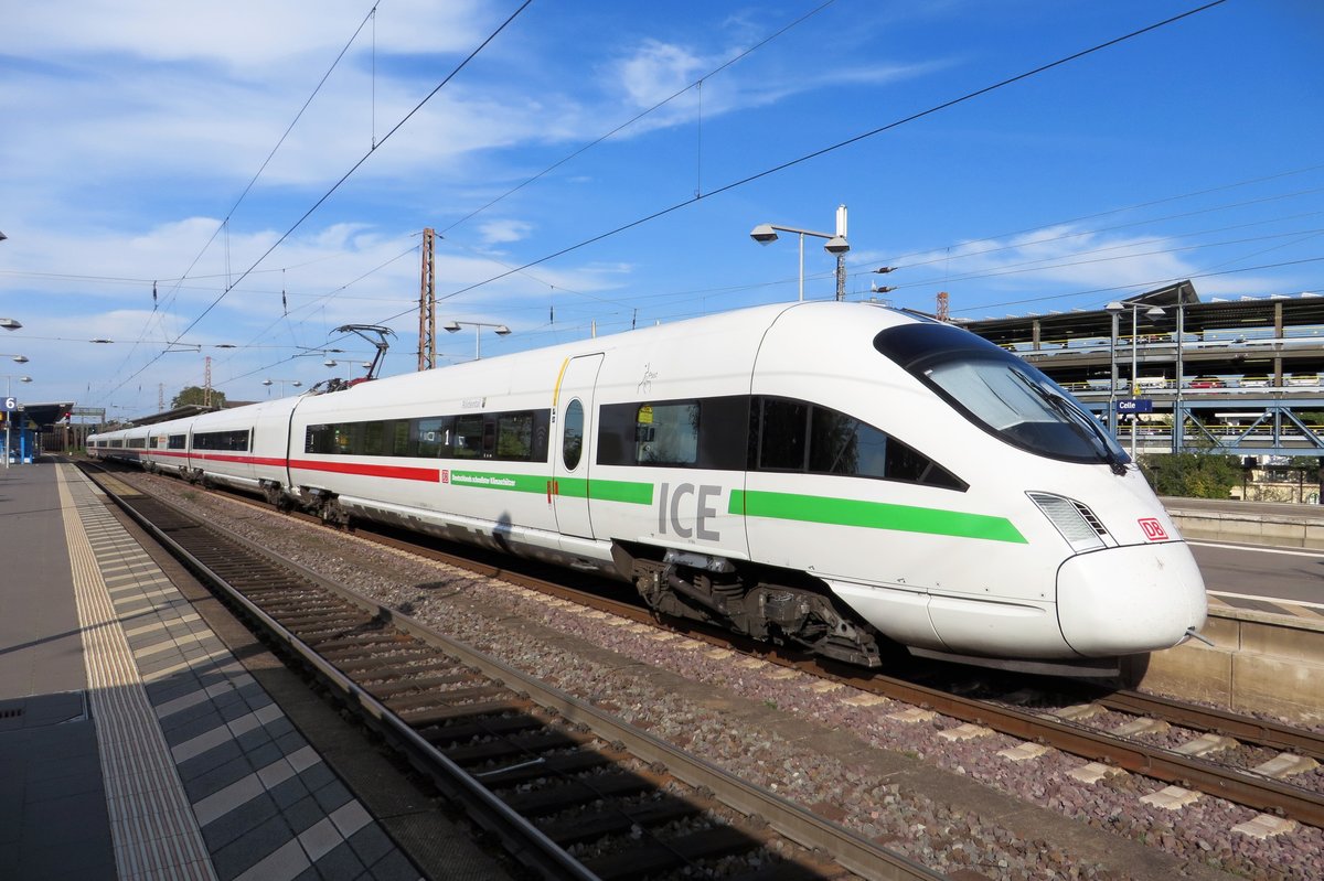 ICE 411 064 Rödental steht am 15 September 2020 in Celle. 