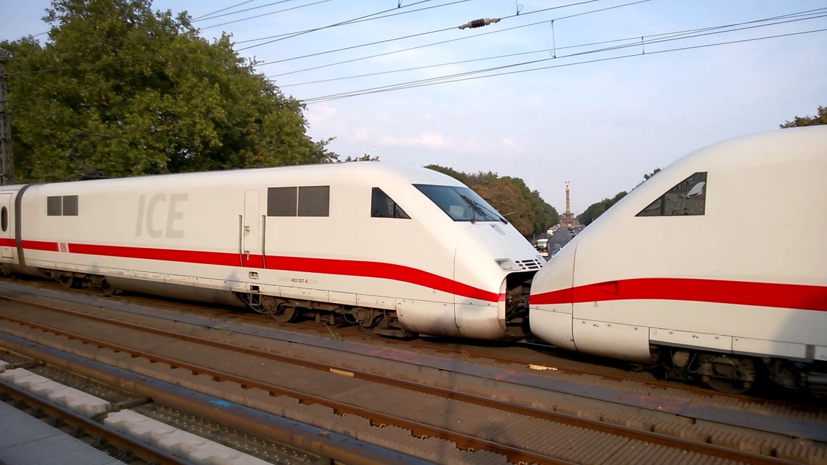 ICE 549 / 559 von Düsseldorf & Bonn nach Berlin Ostbahnhof.Aufgenommen am 06.09.2014 in Berlin Tiergarten