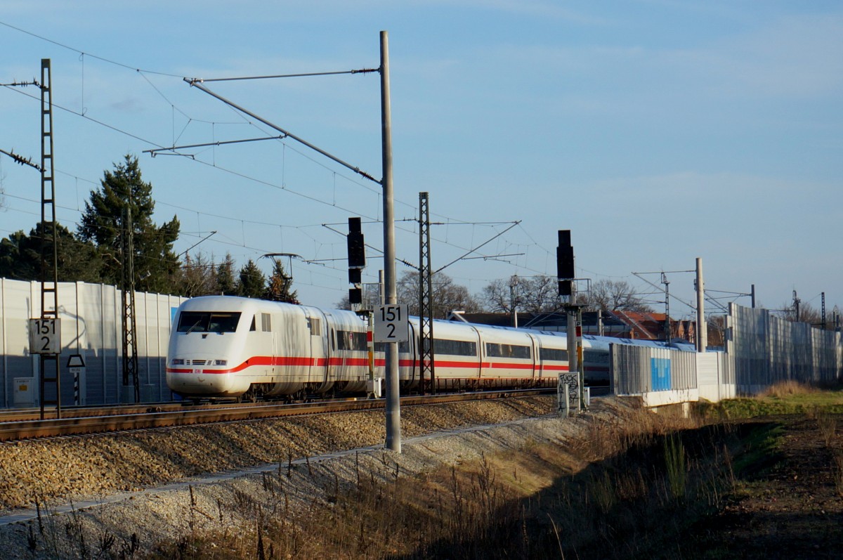 ICE 79 Hamburg-Altona - Zürich kurz vor Winsen (Luhe); 17.01.2015
