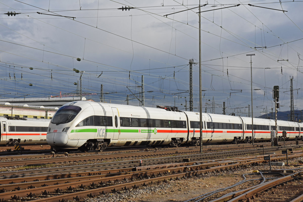 ICE-T 415 026-9  Deutschlands schnellster Klimaschützer  verlässt den badischen Bahnhof. Die Aufnahme stammt vom 06.11.2019.