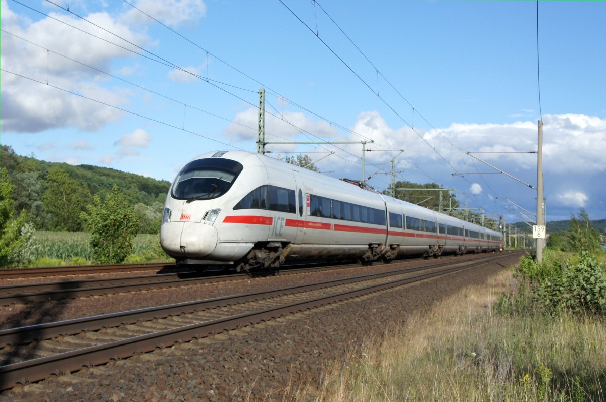 ICE-T  Darmstadt  unterwegs in Richtung Eisenach. Aufgenommen im Juli 2015 bei Wutha-Farnroda.