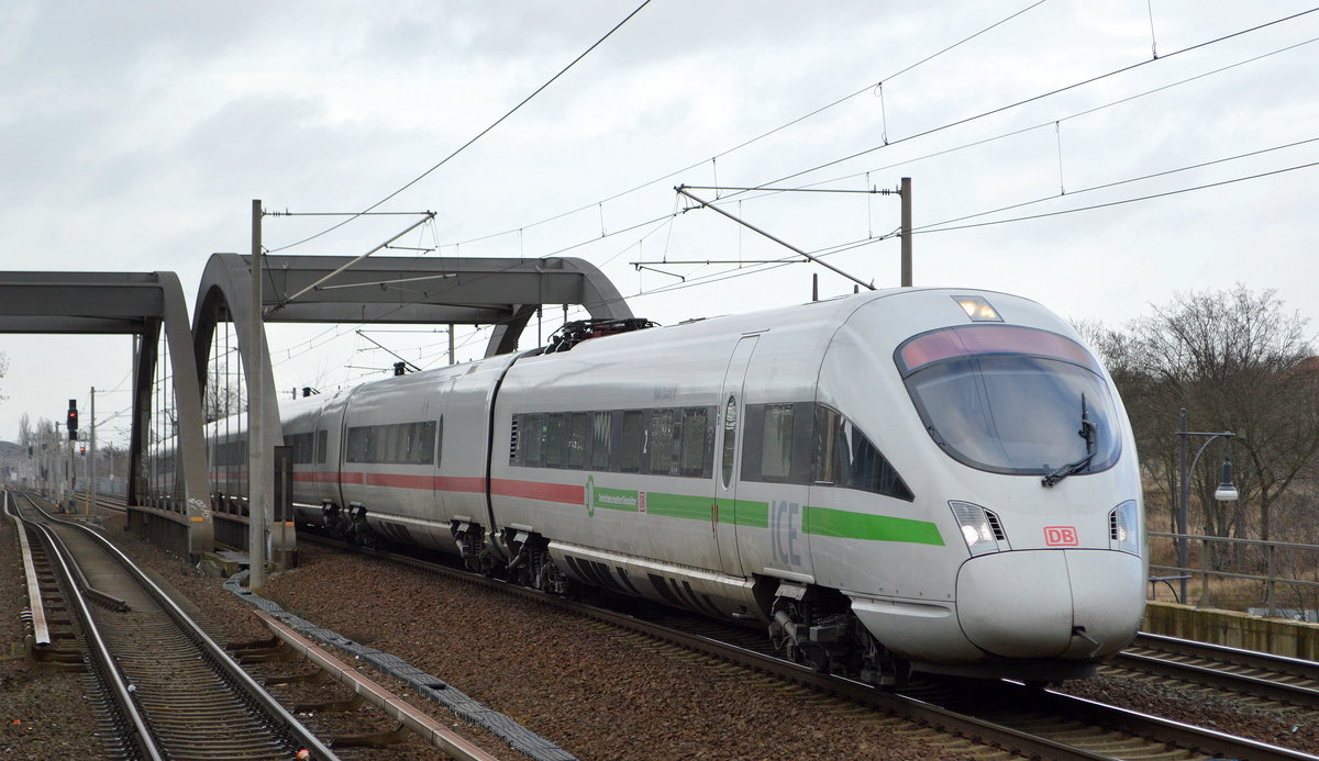 ICE-T Tz 1173  Name: Halle (Saale)  Richtung BF. Berlin Gesundbrunnen am 03.02.20 Berlin Pankow.
