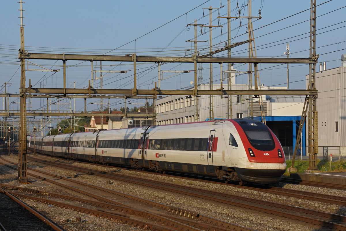 ICN 500 011  Blaise Cendrars  durchfährt den Bahnhof Rupperswil. Die Aufnahme stammt vom 14.09.2020.