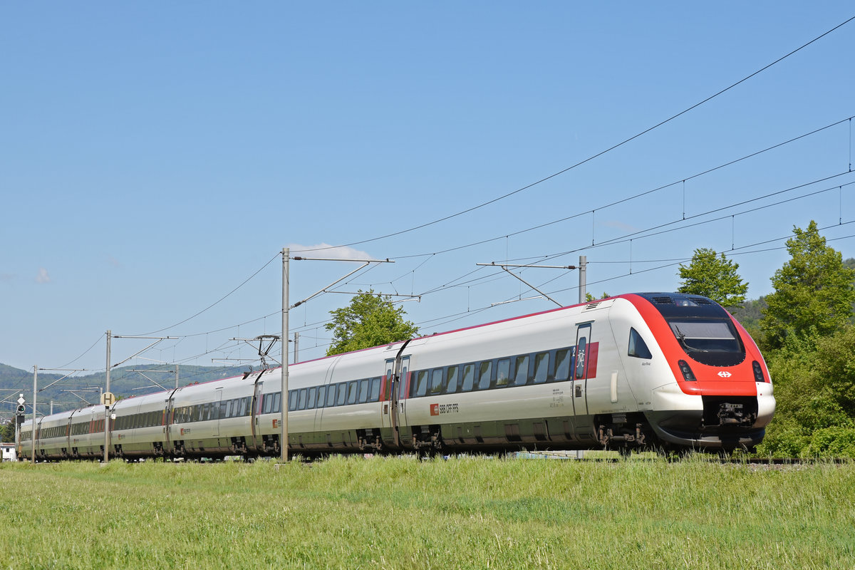 ICN 500 016  Alice Rivaz  fährt Richtung Bahnhof Itingen. Die Aufnahme stammt vom 14.05.2019.