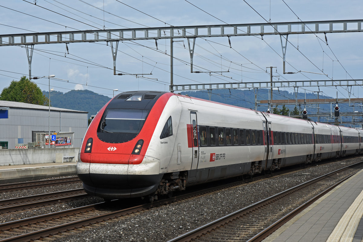 ICN 500 029  Eduard Spelterini  durchfährt den Bahnhof Rothrist. Die Aufnahme stammt vom 16.09.2018.
