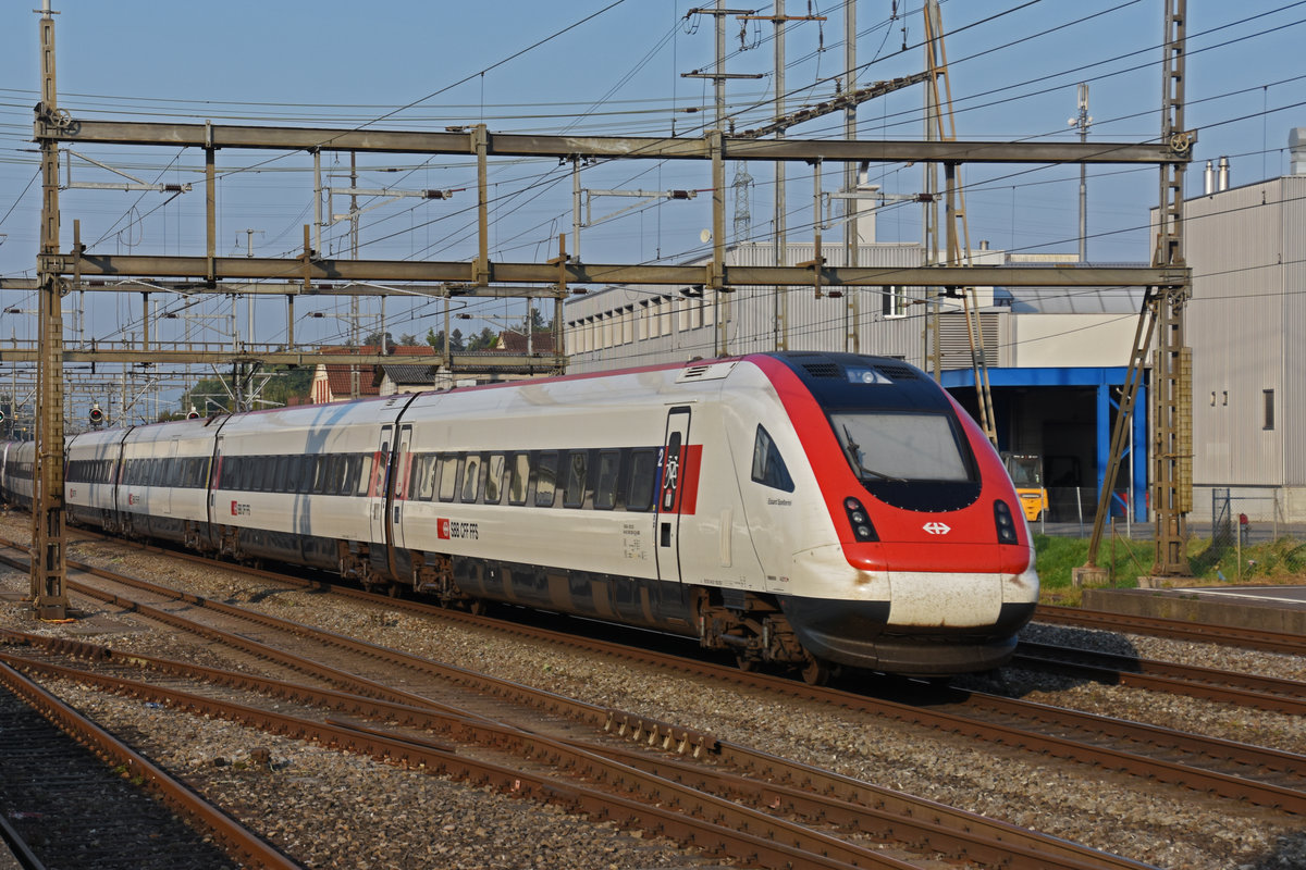 ICN 500 029  Eduard Spelterini  durchfährt den Bahnhof Rupperswil. Die Aufnahme stammt vom 14.09.2020.