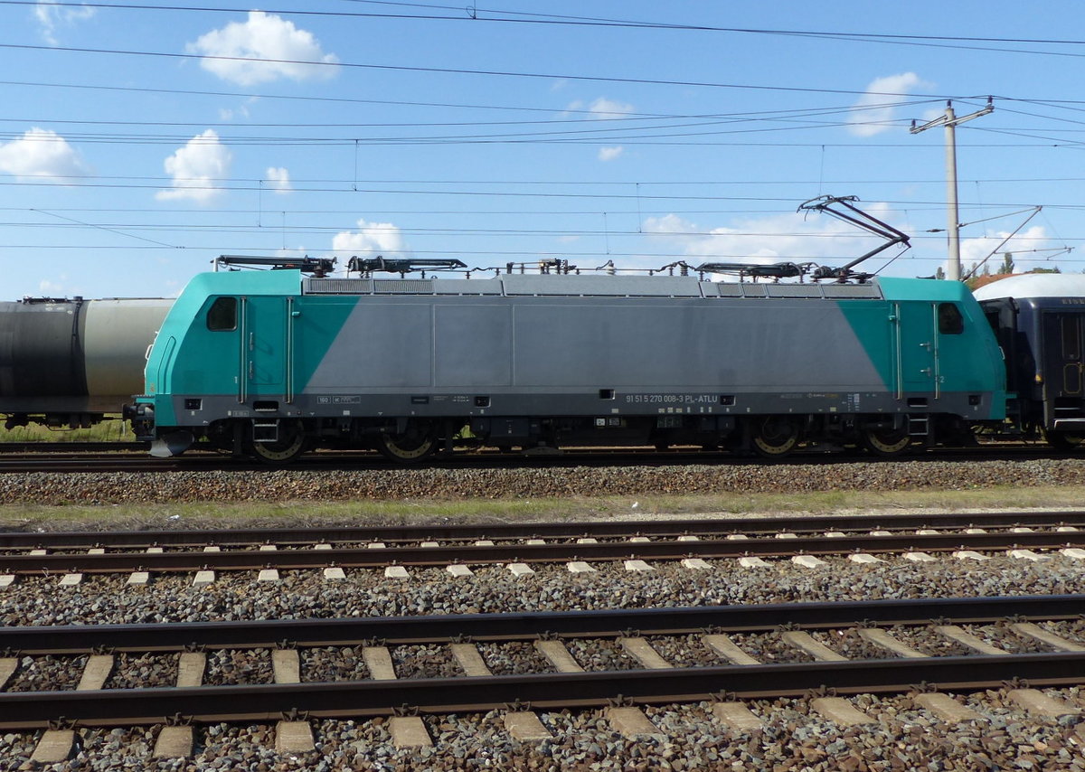 IGE 186 129-3 (91 51 5 270 008-3 PL-ATLU) mit dem DPF 5941 von Toruń (PL) nach Stuttgart Hbf, am 04.09.2017 in Neudietendorf.