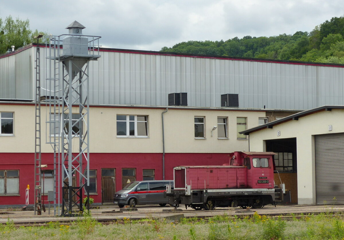 IGE Werrabahn 102 200-3 am 30.06.2021 in Eisenach.