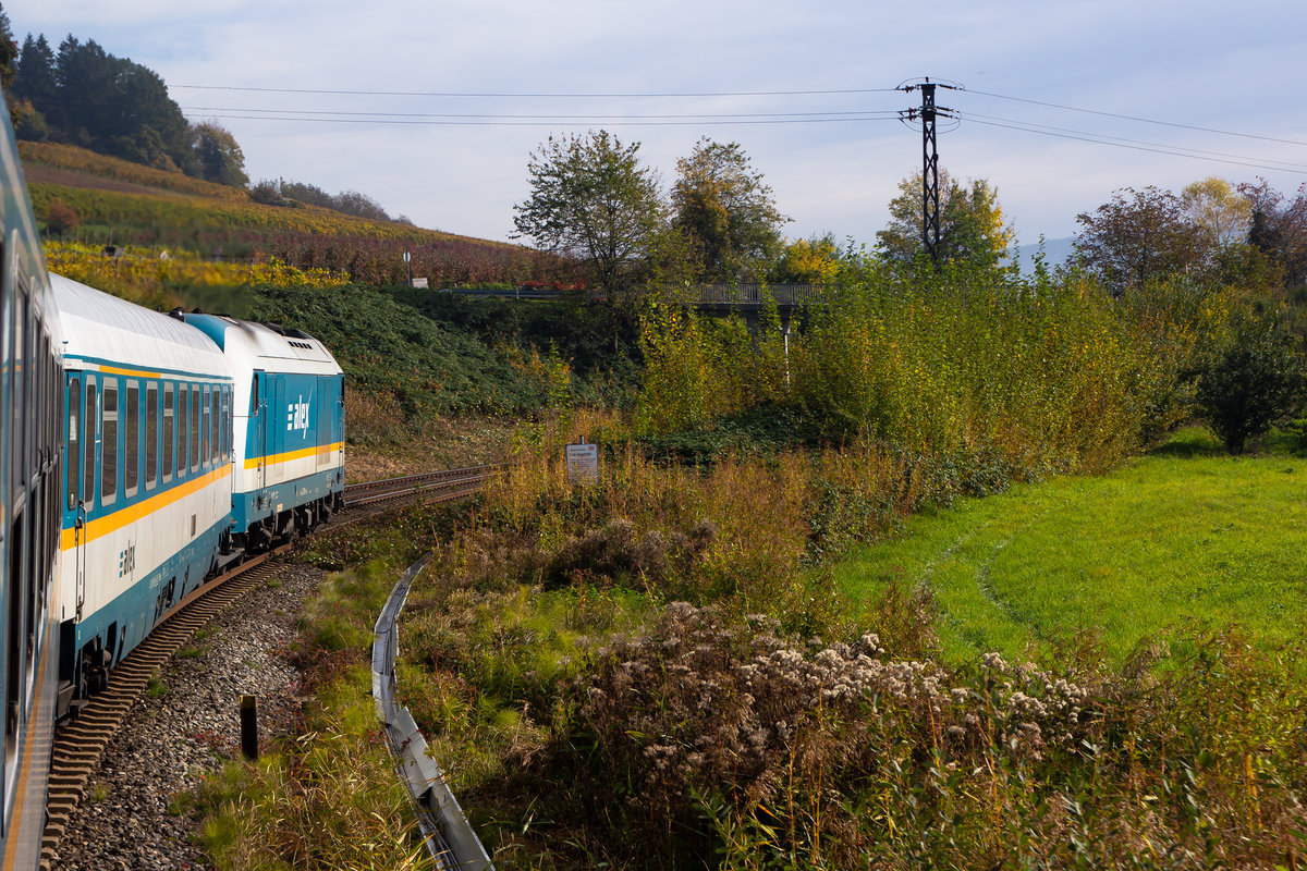 Im Alex ab ins Allgäu. In der Bodolzer Kurve. 20.10.19