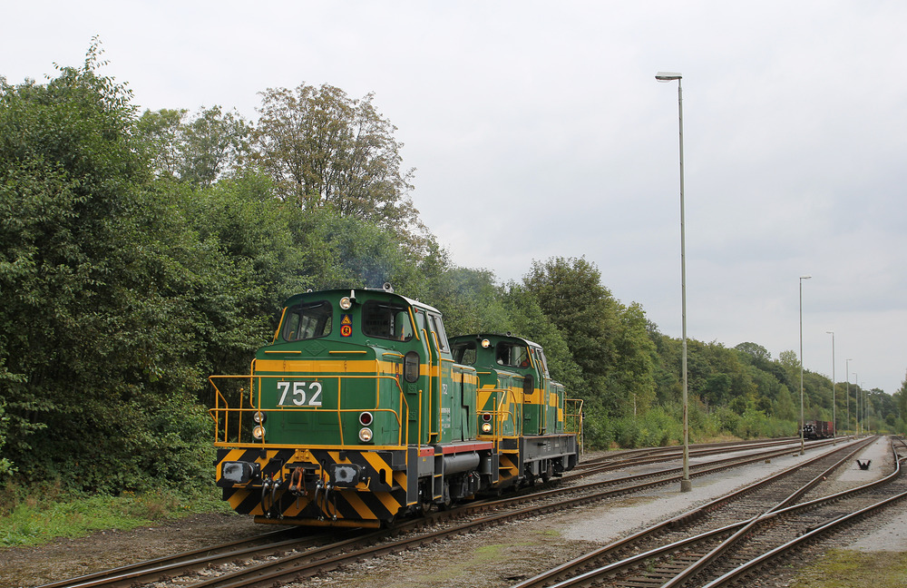 Im Güterbahnhof Dortmund-Westerholz wurden DE 752 und DE 804 angetroffen.
Aufnahmedatum: 10.09.2014