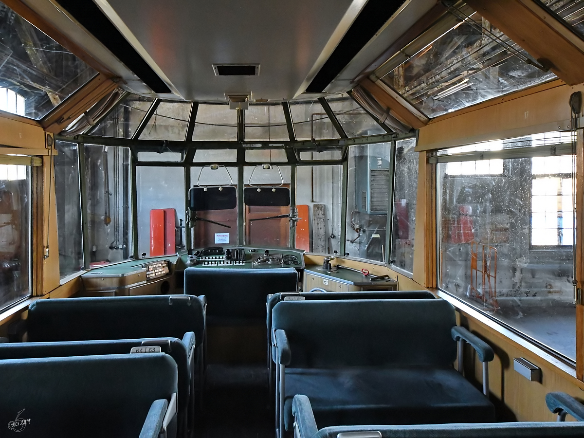 Im Innern des  Gläsernen Zuges . (Bahnpark Augsburg, Juni 2019)