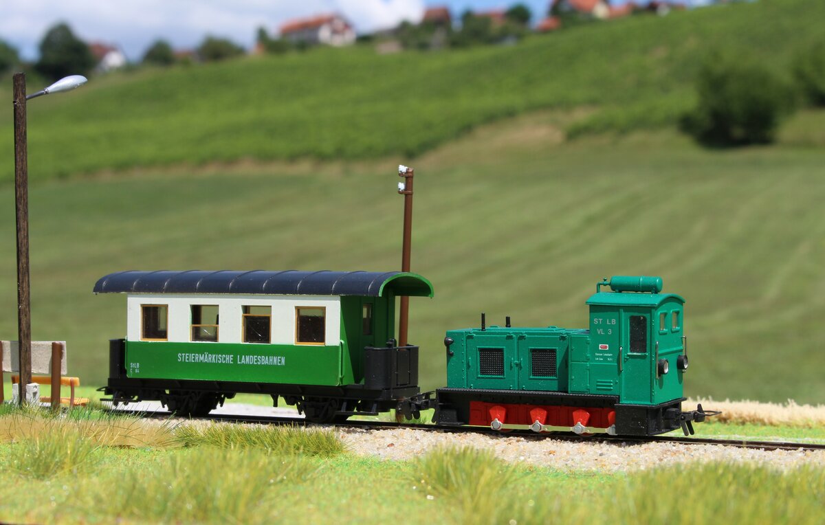 Im Jahr 1989 welches das letzte Fahrplanjahr für Personenverkehr war fuhren die Züge oft nur mehr mit einem Wagen und dieser war oft leer.
Die parallel führende Autobuslinie hat die Fahrgäste übernommen und bringt diese rascher und billiger an ihr Ziel.
So durchfährt im August 1989 die VL3 mit dem FW6 die Haltestelle Geiperdorf-Wildbachberg in Richtung Frauental-Bad Gams.