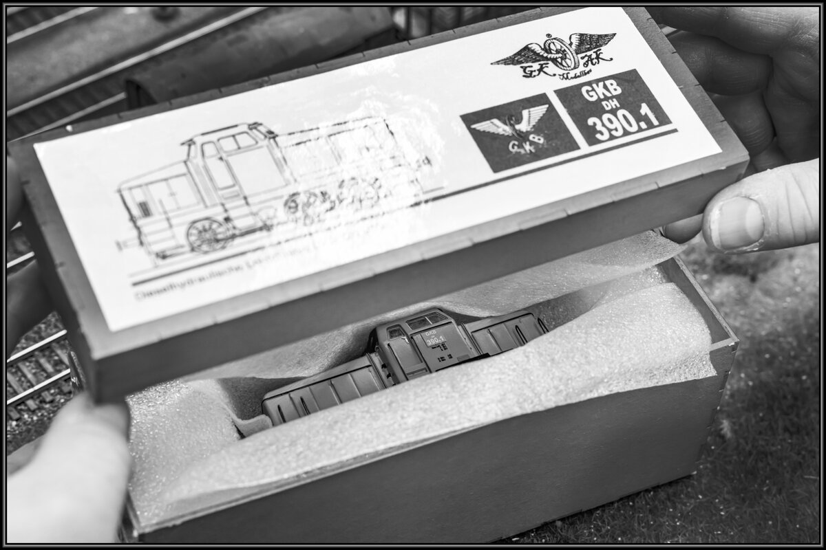 Immer wieder eine Überraschung was Gerhard so auf die  Gleise  stellt . 
Diesmal ist es ein Modell der Baureihe DH 390. 
Ein erster Probelauf auf den Schienen der Modulanlage der Freunde der Sulmtalbahn steht unmittelbar bevor. 
26.02.2022