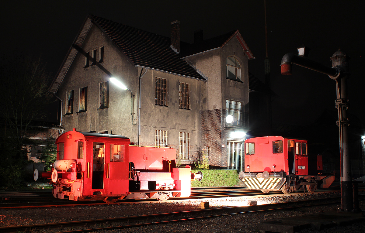 Impression bei der langen Nacht der Museen im Rheinischen Industriebahnmuseum K�ln am 09.11.2013