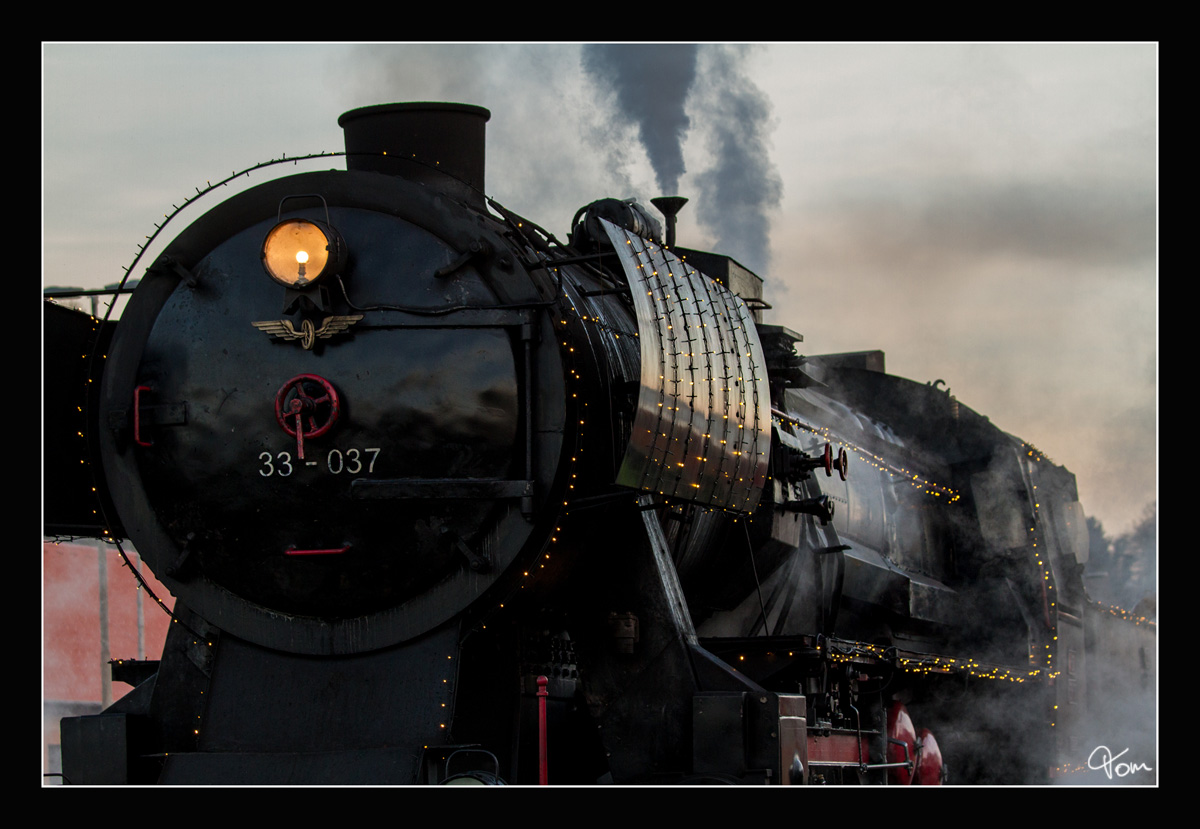 Impression Dampflok SZ 33-037 in Novo Mesto 17.12.2016