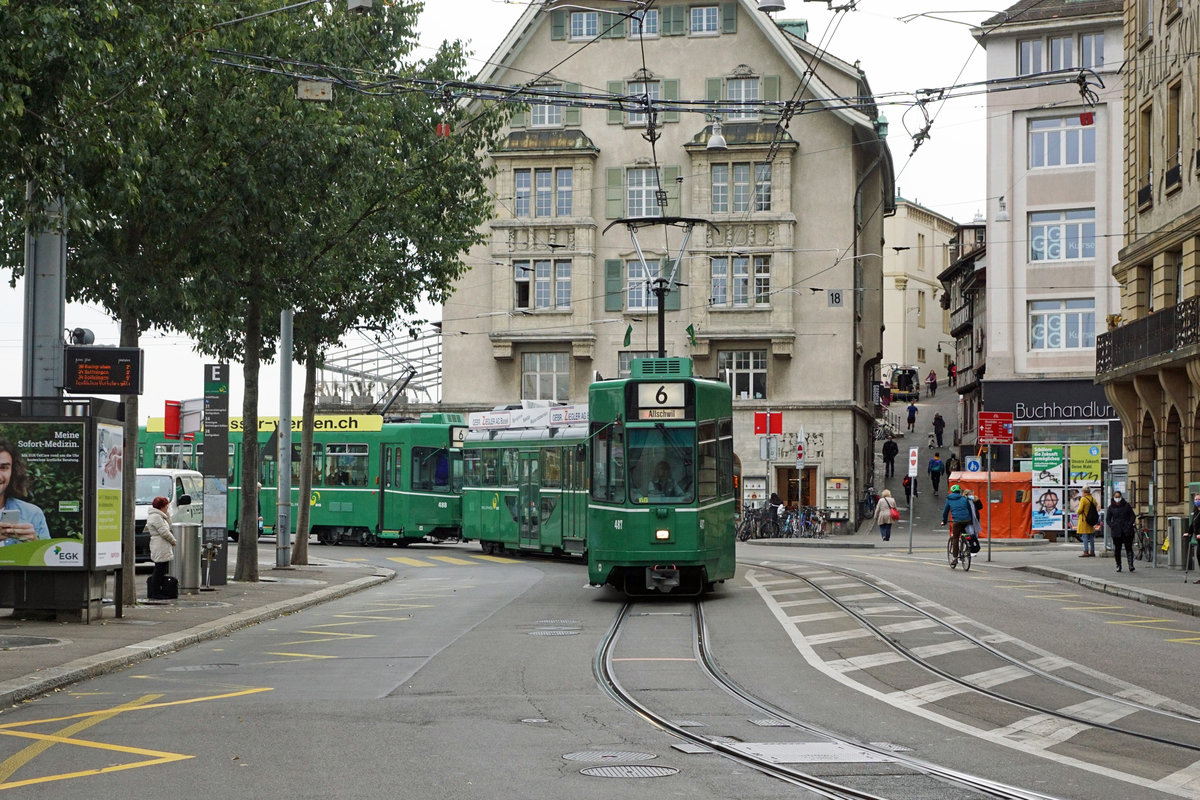Impressionen der Basler Strassenbahnen BVB und BLT vom 22. Oktober 2020.
Foto: Walter Ruetsch