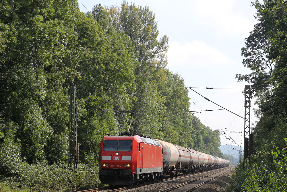 In Evesen (Ortsteil von Bückeburg) konnte ich am örtlichen Bahnübergang diesen mit 185 192 bespannten Güterzug ablichten.
Aufnahmedatum: 11. September 2015