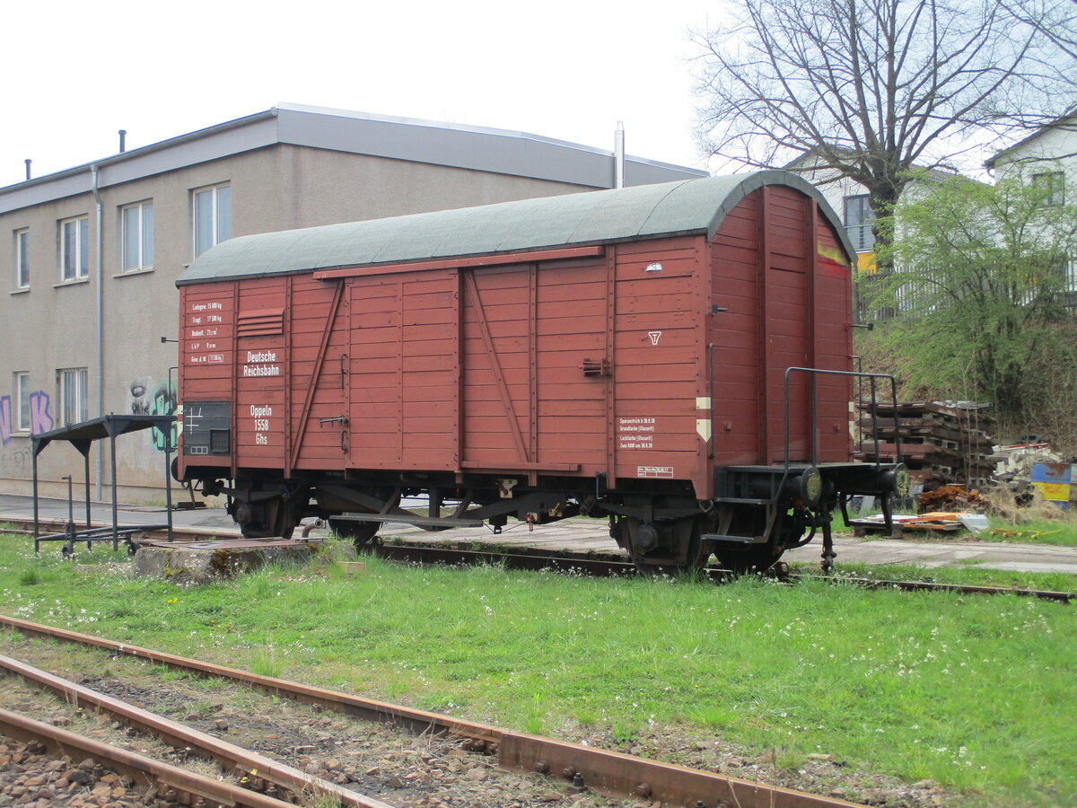 In Ilmenau fotografierte ich bei der Rennsteigbahn,am 25.April 2022,diesen Ghs.