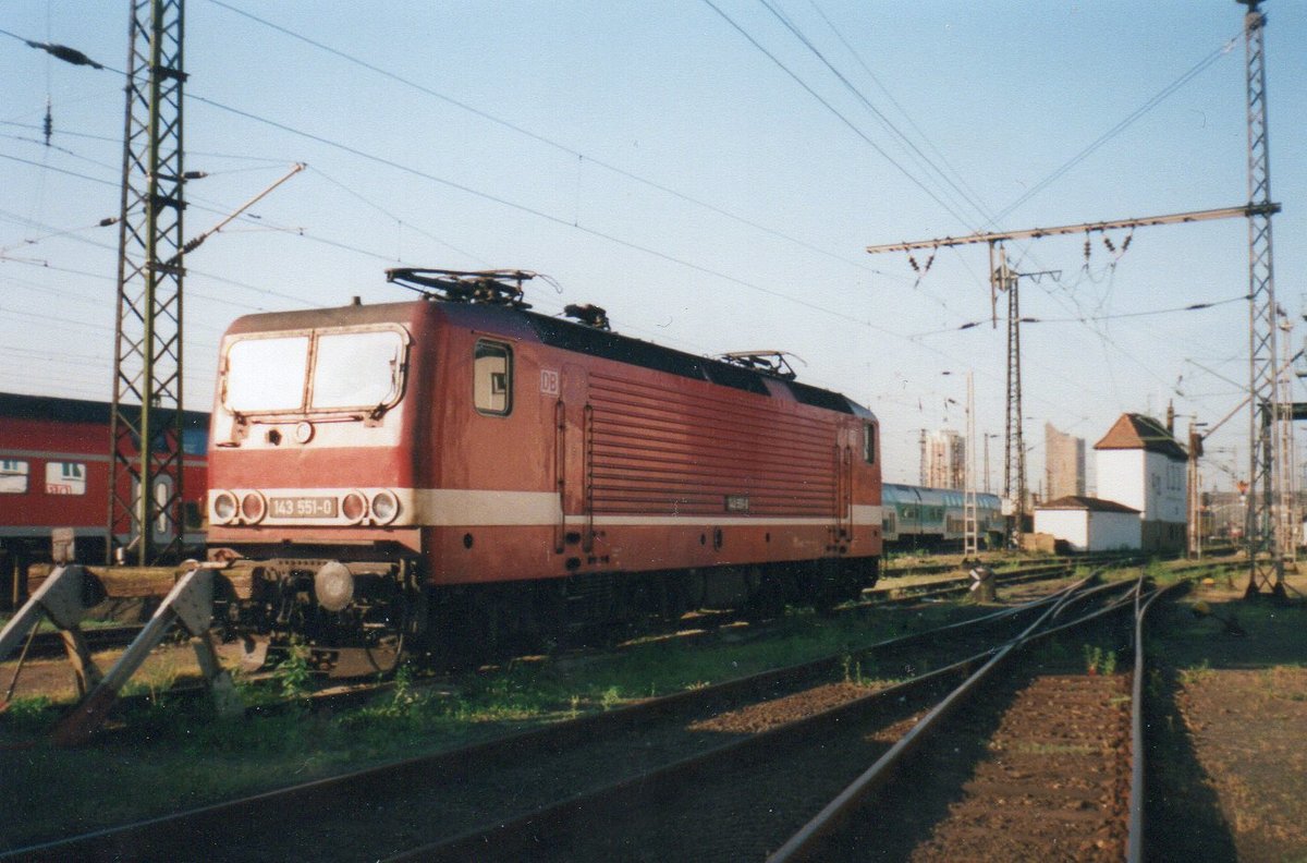 In Leipzig West wartete 143 551,am 18.Mai 2000,auf neue Aufgaben.