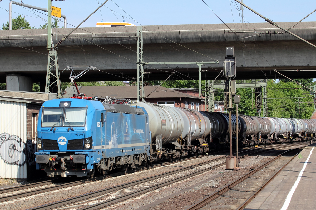 InfraLeuna 192 004 in Hamburg-Harburg 9.6.2021