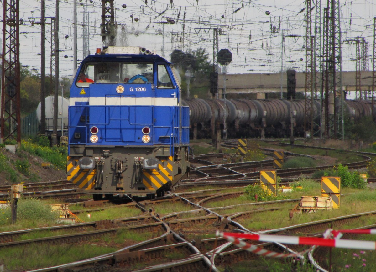 InfraLeuna 207 am 08.09.2015 beim rangieren in Großkorbetha.