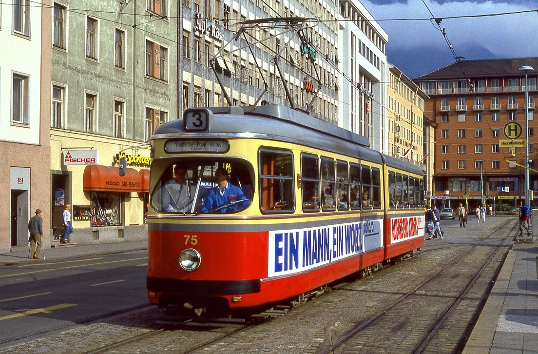 Innsbruck 75, Südtiroler Platz, 10.09.1987.