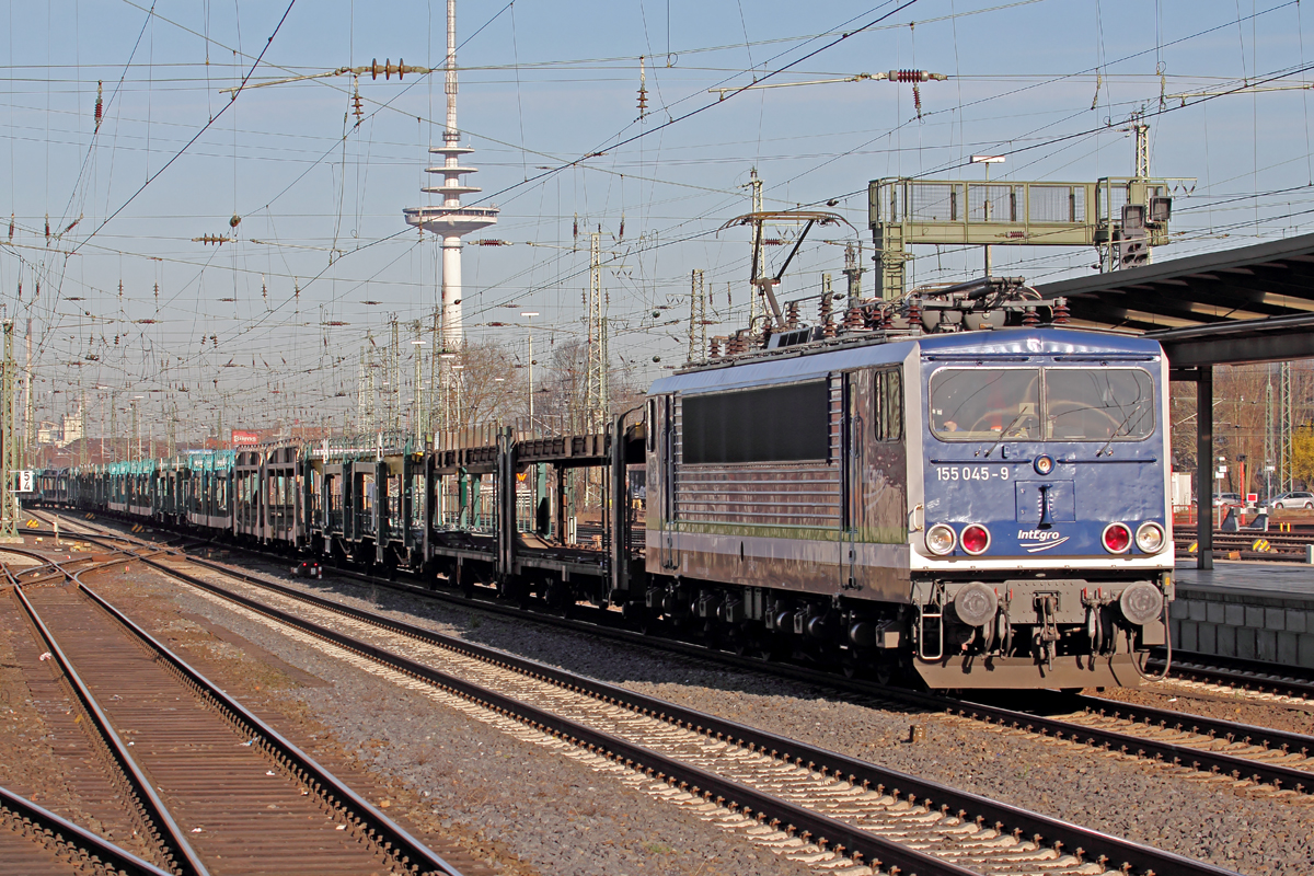 IntEgro (Press) 155 045-9 durchfährt Bremen Hbf. 22.3.2017