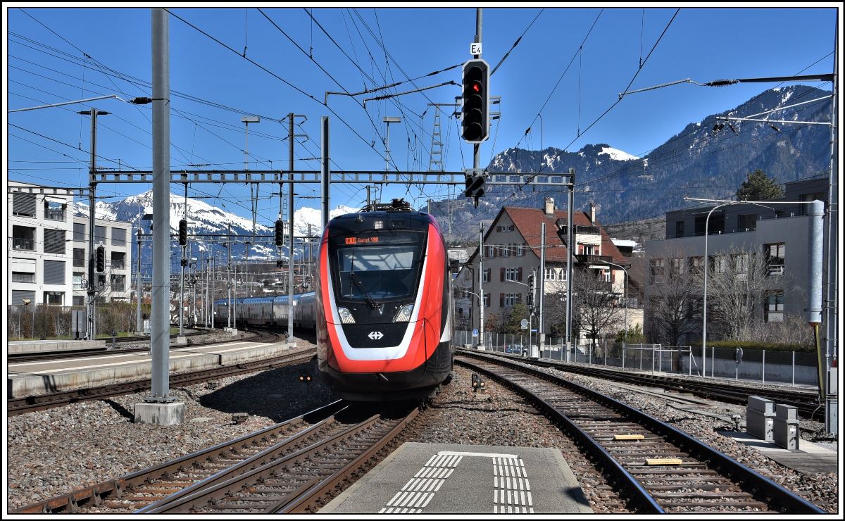 IR13 3261 aus St.Gallen trifft in Chur ein. (16.03.2017)