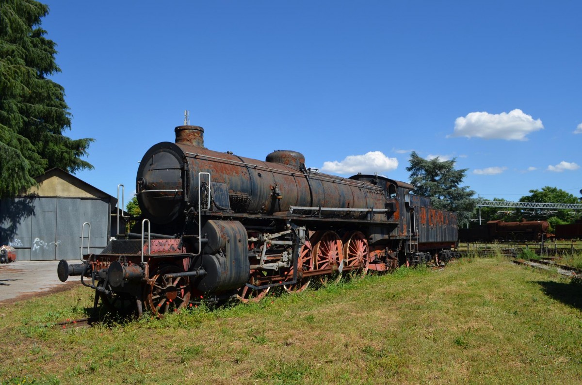 Italien Dampflok 746 038 im Museum in Pistoia 24.05.2014