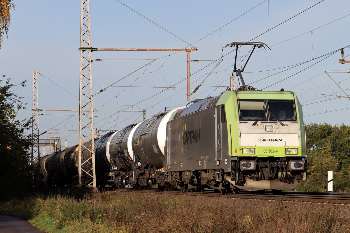 ITL 185 562-6 in Diensten von Captrain in Dedensen-Gümmer 25.10.2023
