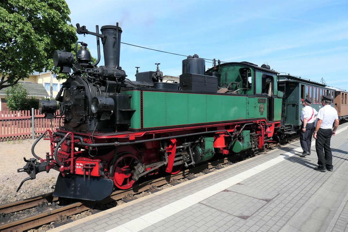 IV K Nummer 132 fotografiert am 03.05.2022 im Bahnhof Radebeul-Ost