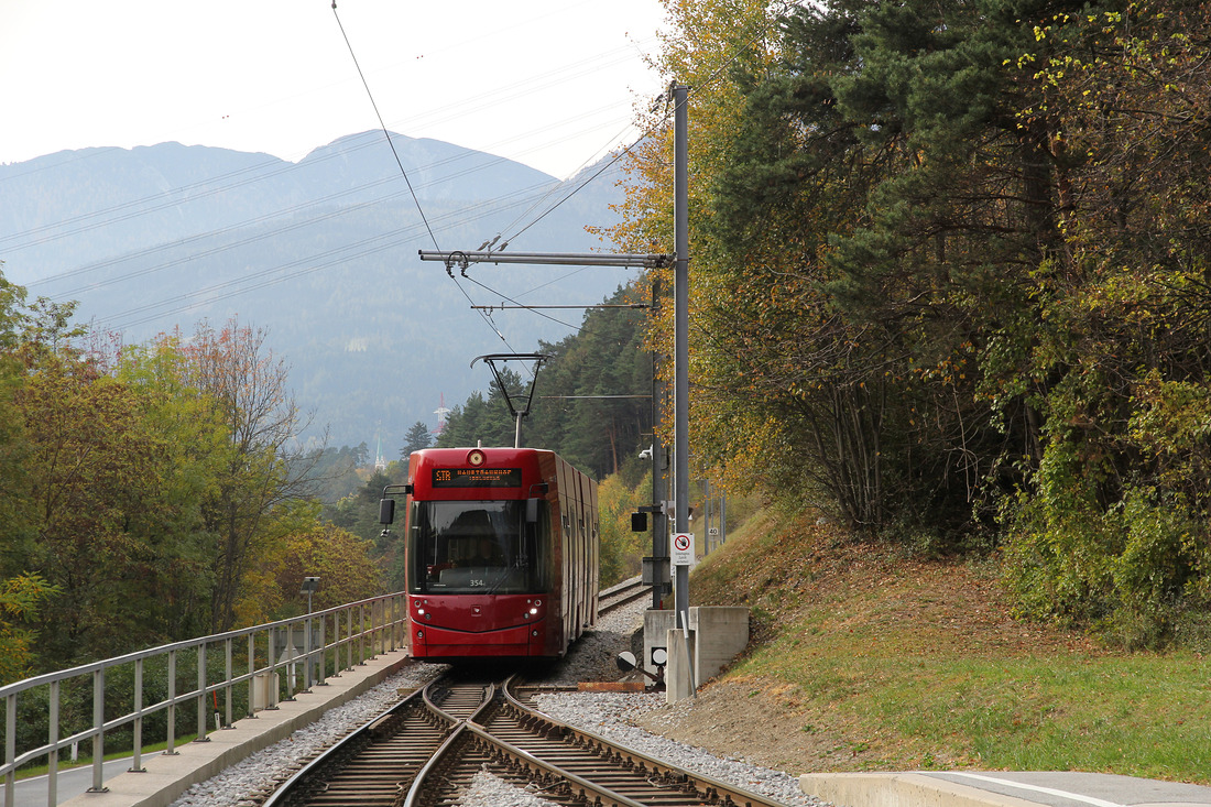 IVB-Triebwagen 354 // Station Sonnenburgerhof in Innsbruck // 23. Oktober 2018