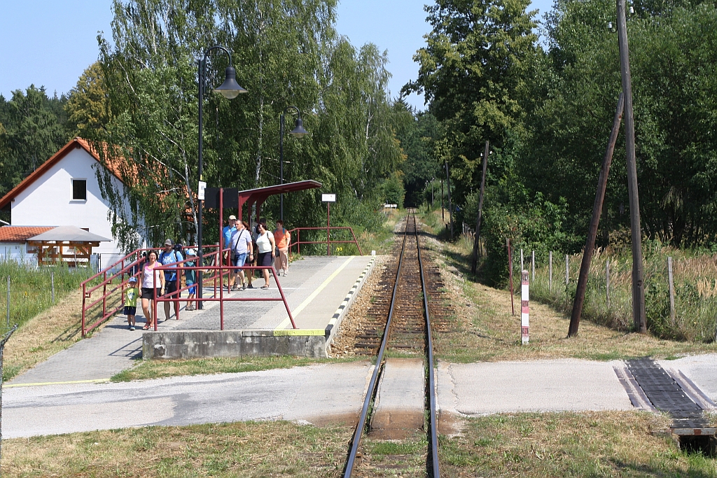 JHMD-Haltestelle Jindris zastavka am 05.August 2018. 