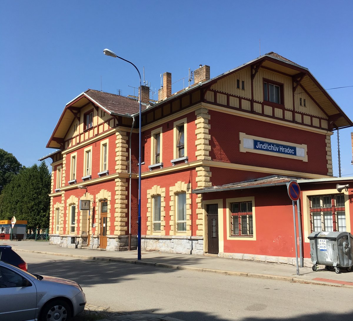 Jindrichuv Hradec [2017-09-01], Ausgangspunkt der Schmalspurstrecke nach Nova Bystrica